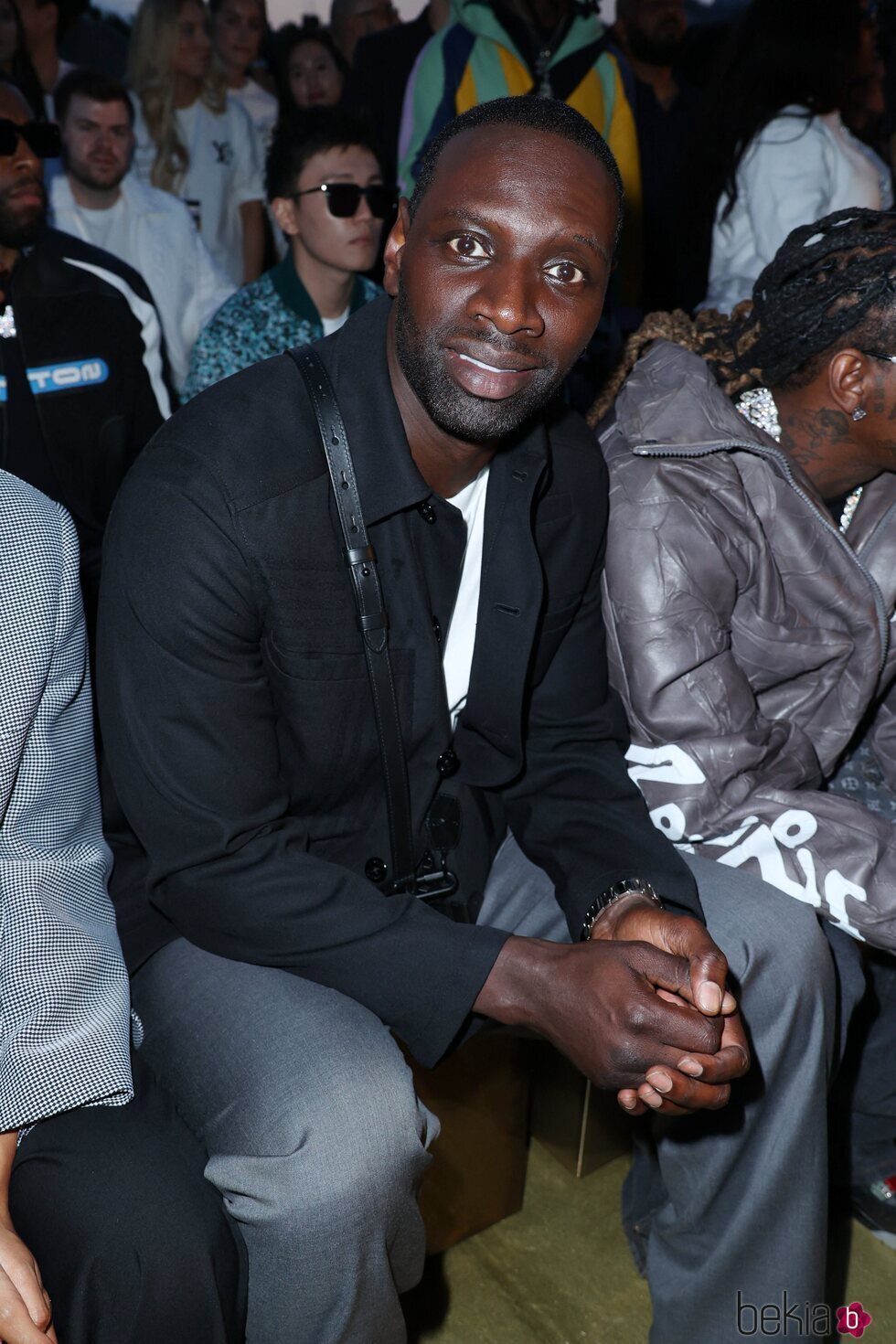 Omar Sy en el desfile de Louis Vuitton en París