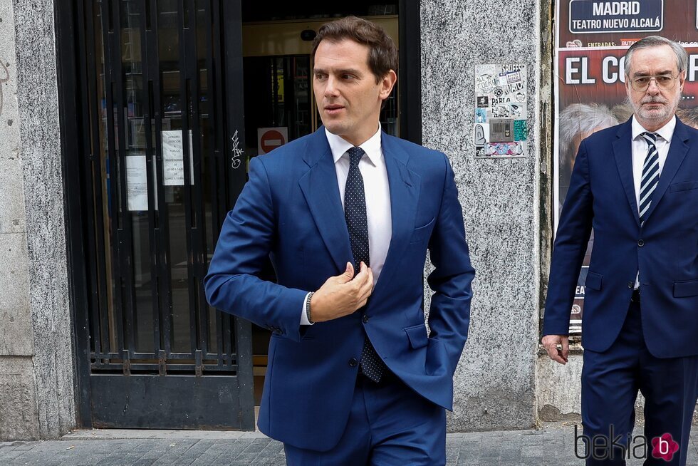 Albert Rivera saliendo del Juzgado de lo Mercantil de Madrid