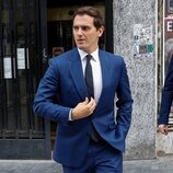 Albert Rivera saliendo del Juzgado de lo Mercantil de Madrid