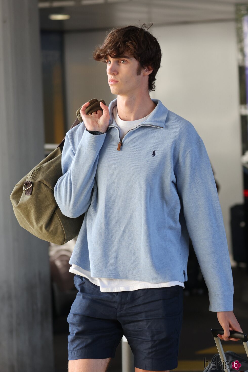 Pablo Urdangarin en el aeropuerto de Ginebra por la graduación de Irene Urdangarin