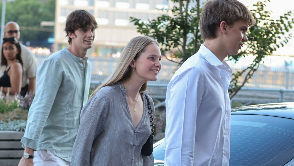 Pablo, Miguel e Irene Urdangarin en la graduación de Irene Urdangarin