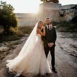 Edurne y David de Gea recién casados