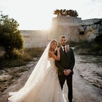 Edurne y David de Gea recién casados