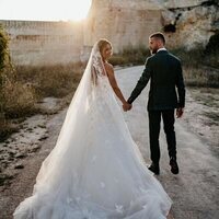 Edurne y David de Gea, muy románticos tras su boda