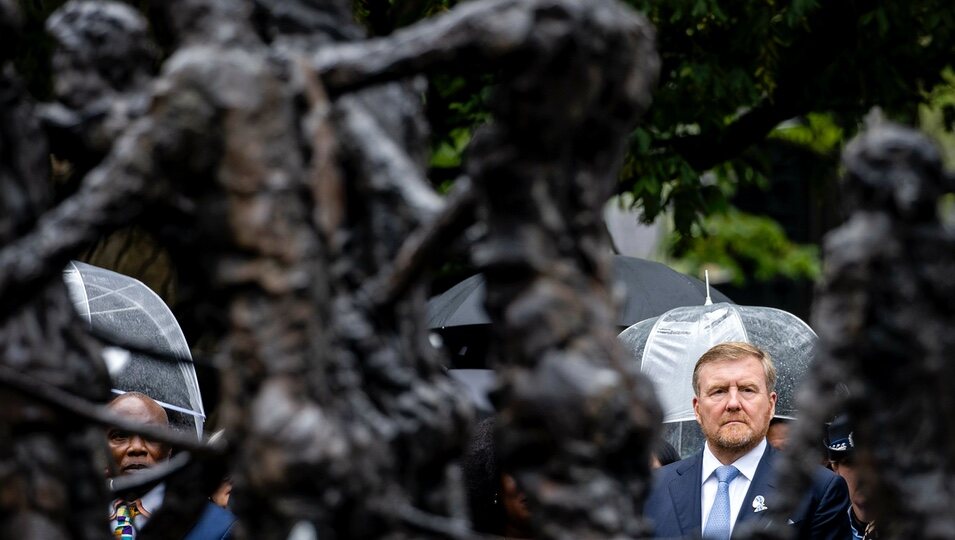 Guillermo Alejandro de Holanda en la Conmemoración Nacional del Pasado Esclavista