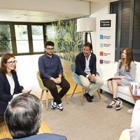 La Princesa Leonor y la Infanta Sofía en la presentación de un estudio con motivo de la entrega de los Premios Princesa de Girona 2023