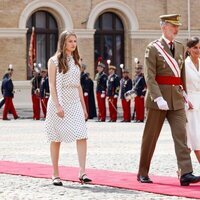 La Princesa Leonor sigue a los Reyes Felipe y Letizia en la entrega de Despachos en la Academia de Zaragoza