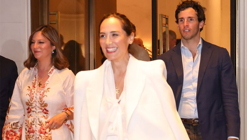 Chábeli Iglesias, Tamara Falcó e Íñigo Onieva en la fiesta preboda de Tamara Falcó e Íñigo Onieva