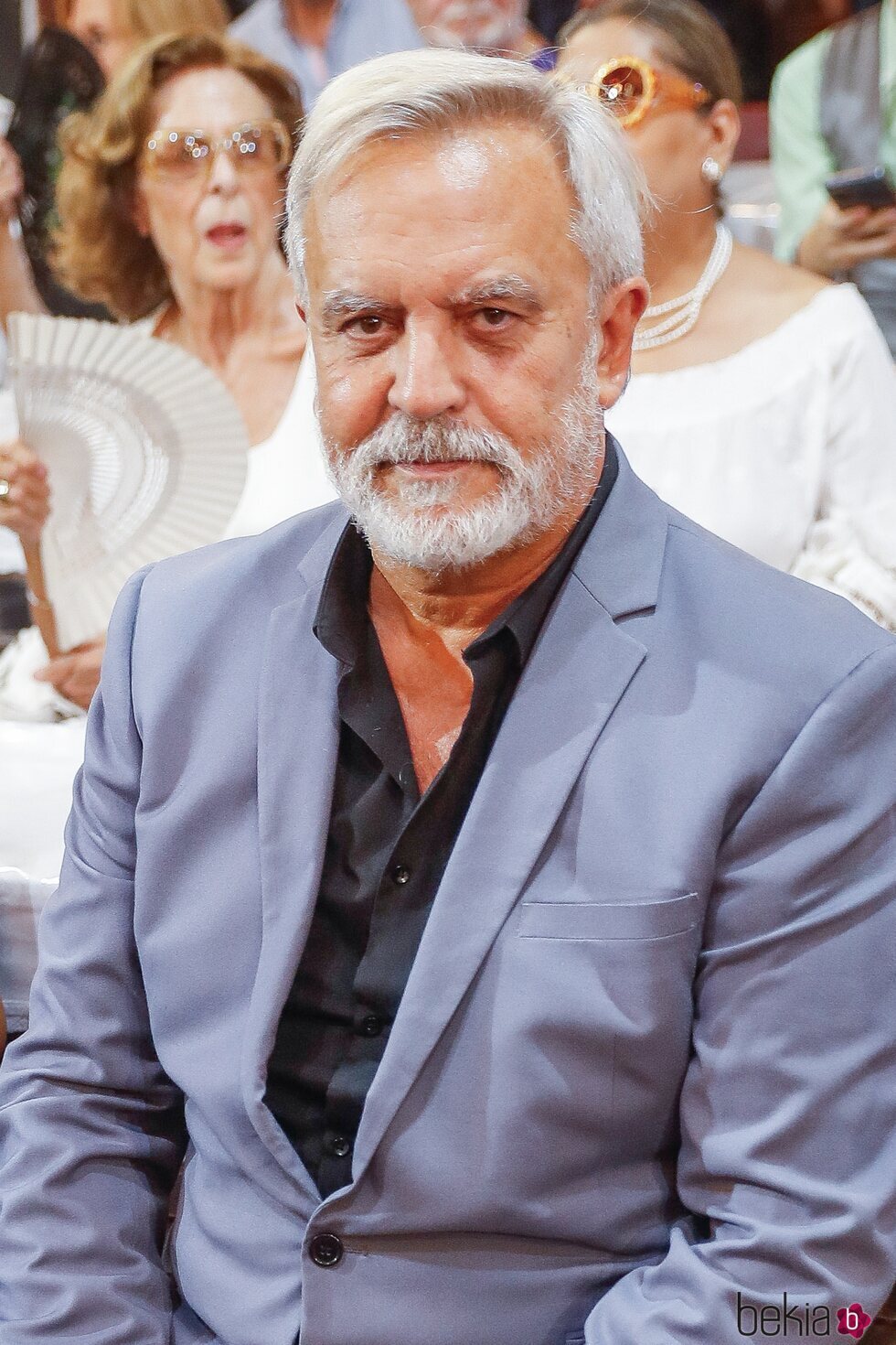 Enrique del Pozo en el funeral de Carmen Sevilla