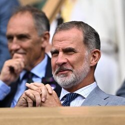 El Rey Felipe VI en la final de Wimbledon