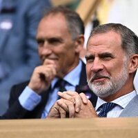 El Rey Felipe VI en la final de Wimbledon