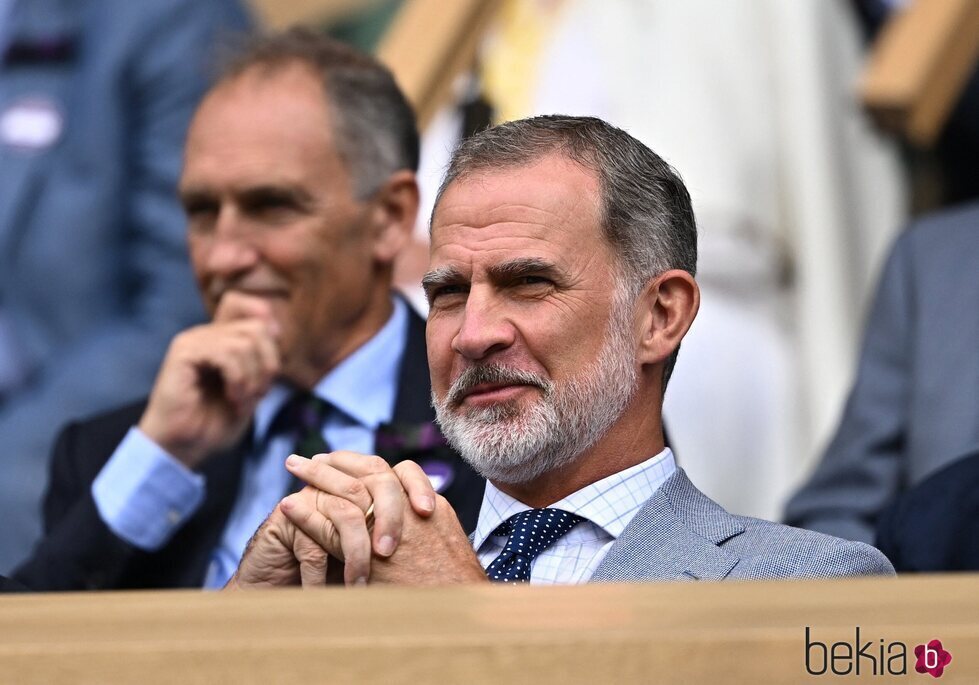 El Rey Felipe VI en la final de Wimbledon