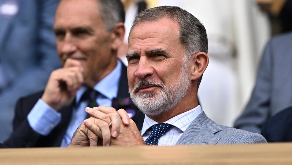 El Rey Felipe VI en la final de Wimbledon