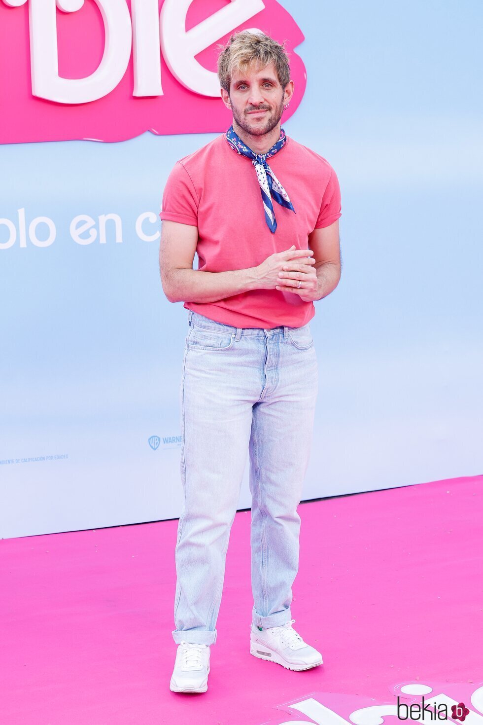 Jota Linares en la premiere de 'Barbie' en Madrid