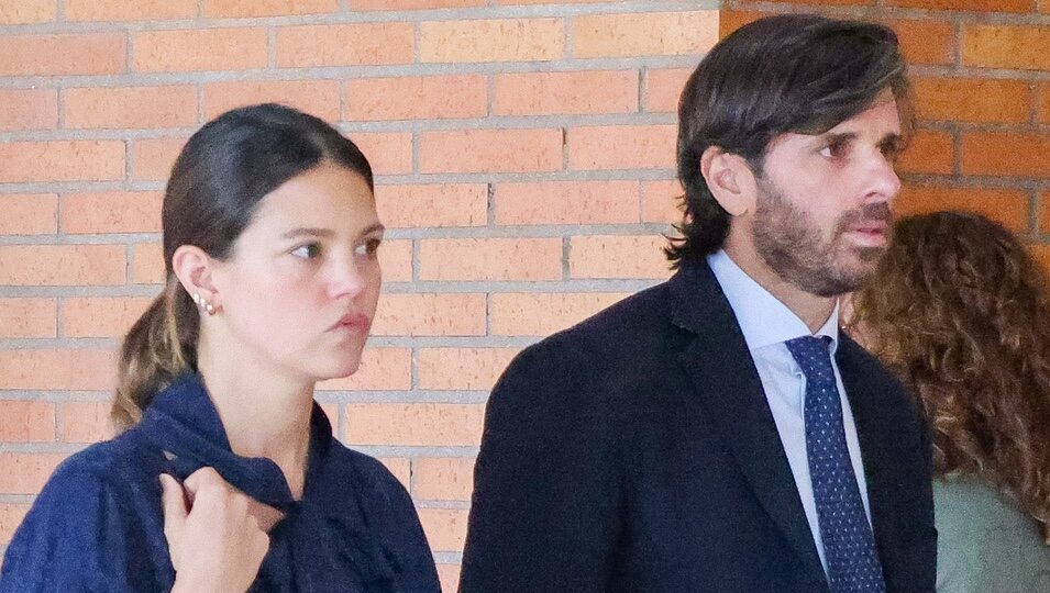 Álvaro Falcó e Isabelle Junot en el último adiós a Marta Chávarri