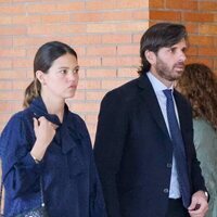 Álvaro Falcó e Isabelle Junot en el último adiós a Marta Chávarri