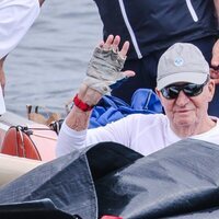 El Rey Juan Carlos termina su jornada de regata en su tercera visita a España