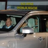 El Rey Juan Carlos, la Infanta Elena, Pedro Campos y su mujer en Sanxenxo