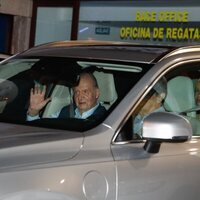 El Rey Juan Carlos, la Infanta Elena, Pedro Campos y su mujer en Sanxenxo