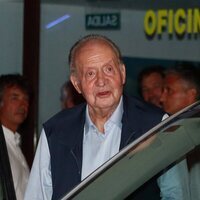 El Rey Juan Carlos en Sanxenxo en julio de 2023