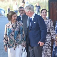 La Reina Sofía y Felipe de Bélgica, muy cómplices en el acto por el 30 aniversario de la muerte de Balduino de Bélgica