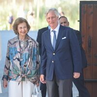 La Reina Sofía y Felipe de Bélgica en el acto por el 30 aniversario de la muerte de Balduino de Bélgica