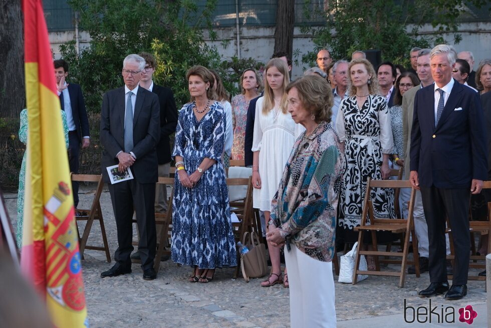 La Reina Sofía, Felipe de Bélgica, Eléonore de Bélgica, Margarita de Luxemburgo y Nicolás de Liechtenstein, Guillermo y Sibilla de Luxemburgo en Motril