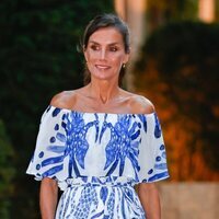 La Reina Letizia en la recepción a la sociedad balear en Marivent en Mallorca 