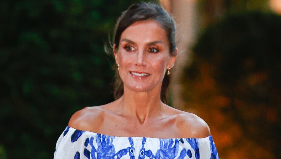 La Reina Letizia en la recepción a la sociedad balear en Marivent en Mallorca 