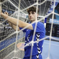 Pablo Urdangarin en su presentación como jugador del Granollers