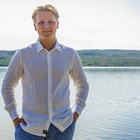 Sverre Magnus de Noruega en un posado durante sus vacaciones en el norte de Noruega