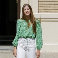 La Infanta Sofía en el ingreso de la Princesa Leonor en la Academia Militar de Zaragoza