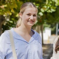 La Princesa Leonor con la Reina Letizia en su ingreso en la Academia Militar de Zaragoza