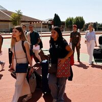 La Princesa Leonor y sus compañeros cadetes en su ingreso en la Academia Militar de Zaragoza