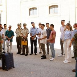 La Princesa Leonor y sus compañeros en su primer día en la Academia Militar de Zaragoza