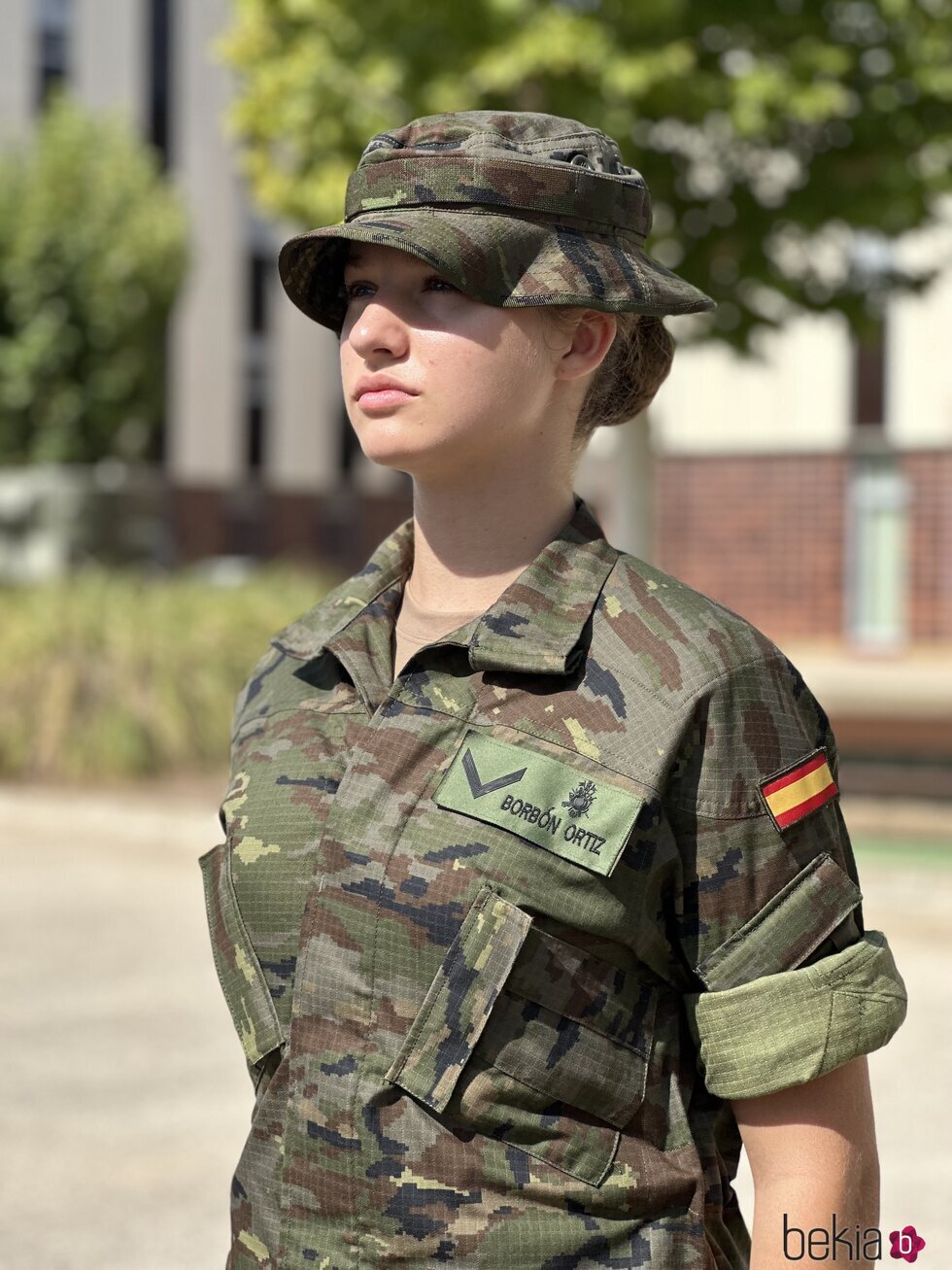 La Princesa Leonor en su primer día en la Academia de Zaragoza como Cadete Borbón Ortiz