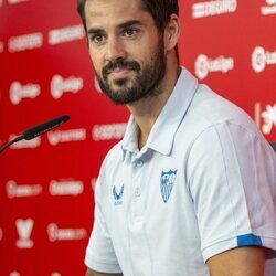 Isco Alarcón en una rueda de prensa