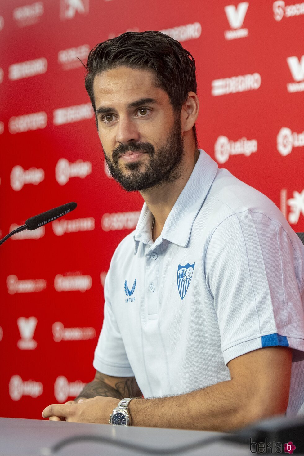 Isco Alarcón en una rueda de prensa