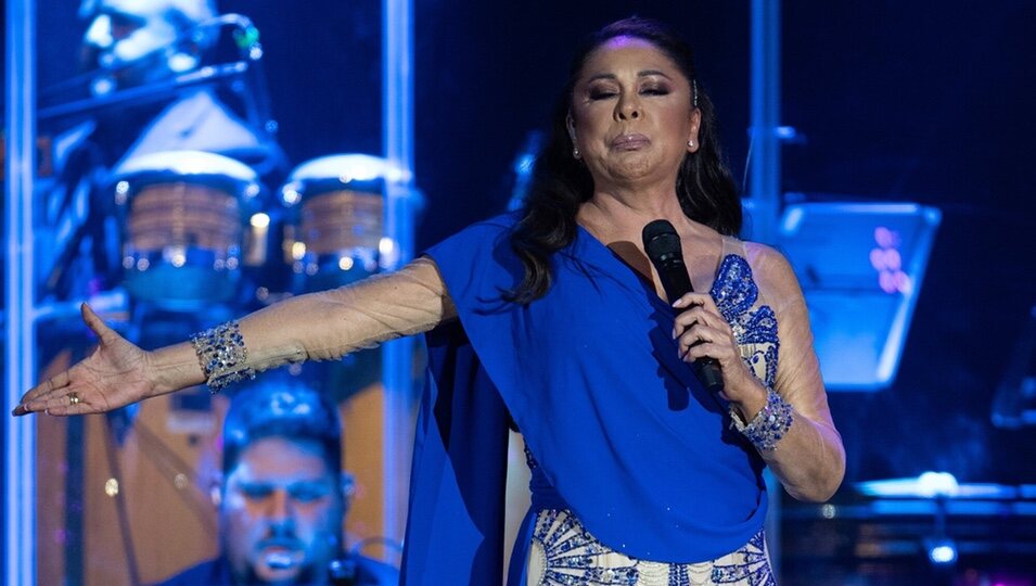 Isabel Pantoja, durante su concierto en Las Palmas de Gran Canaria