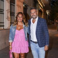 Kike Calleja y su mujer Raquel en el cumpleaños de Terelu Campos