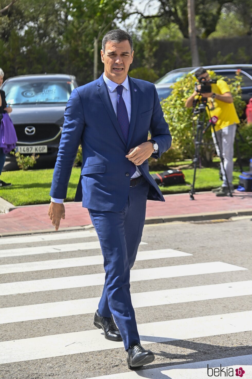 Pedro Sánchez en el tanatorio para dar el último adiós a María Teresa Campos