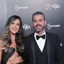 Lorena Gómez y René Ramos en el segundo aniversario de Wah