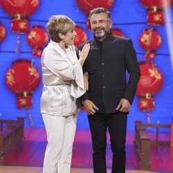 Anabel Alonso y Jorge Javier Vázquez en el estreno de 'Cuentos Chinos'