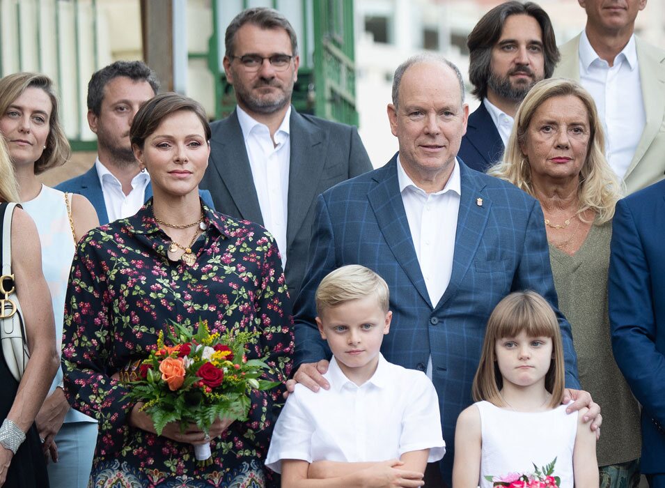 Alberto y Charlene de Mónaco y sus hijos Jacques y Gabriella en el Picnic de Mónaco 2023