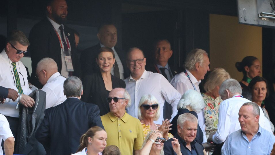 Alberto y Charlene de Mónaco en la Rugby World Cup France 2023