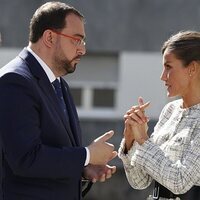 La Reina Letizia y Adrián Barbón en la apertura del Curso de Formación Profesional 2023/2024 en Langreo