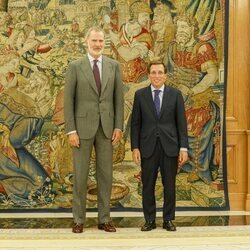 El Rey Felipe VI y Almeida en una audiencia en La Zarzuela