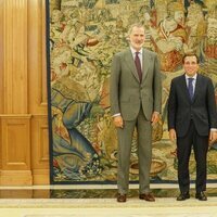 El Rey Felipe VI y Almeida en una audiencia en La Zarzuela