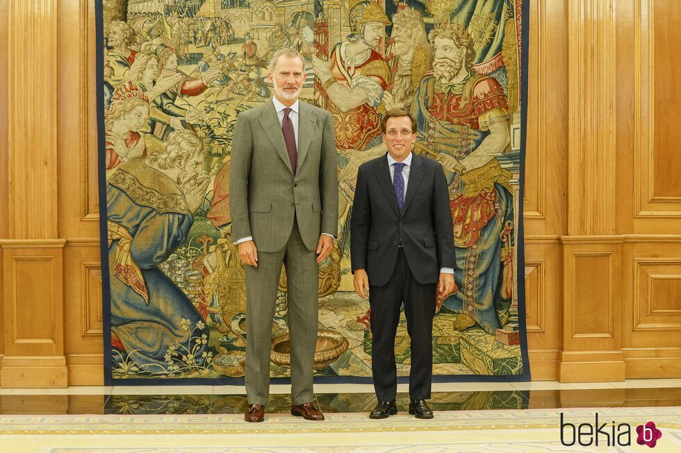 El Rey Felipe VI y Almeida en una audiencia en La Zarzuela