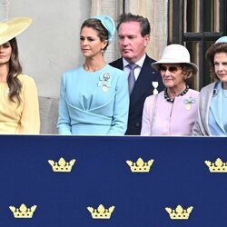 Sofia de Suecia, Magdalena de Suecia y Chris O'Neill, Sonia de Noruega y Silvia de Suecia en el Jubileo de Carlos Gustavo de Suecia